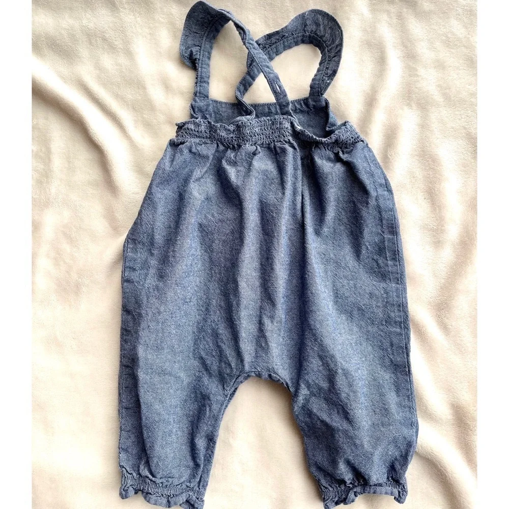 🌸2/$20-Gymboree Butterfly Overalls, 0-3 months
